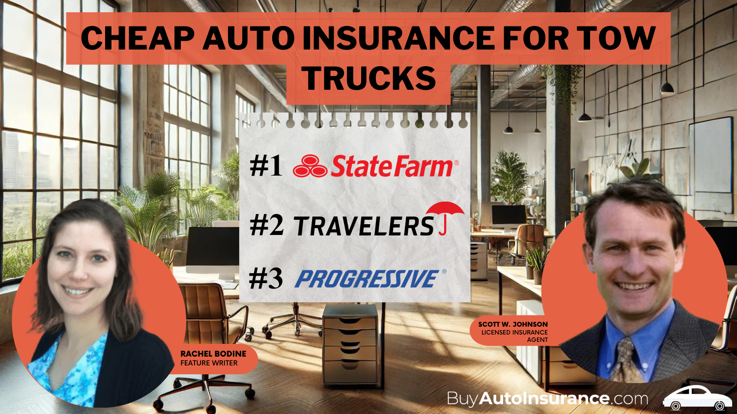 State Farm, Travelers, Progressive: Cheap Auto Insurance for Tow Trucks